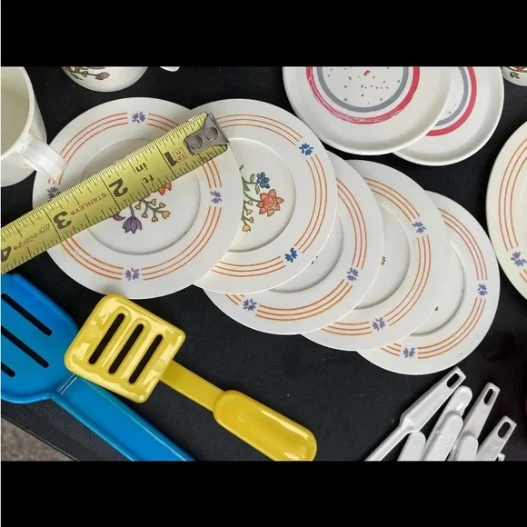 Kitchen Food Dishes Utensils for Play Food Assorted Vtg Chilton Battat Lot 38 - Picture 5 of 10